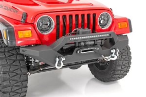 Jeep Wrangler Unlimited LED Headlights - Front - Rough Country - 7 Inch, DOT Approved, Projection - '04-'06